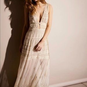 Carolyn's Limited Edition Dress size 4 Rare sequin slit